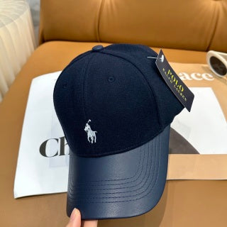 Ralph Lauren Hat Navy Curved-Brim Pony Baseball Cap