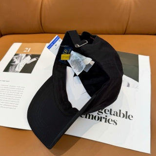 Ralph Lauren Hat Black Multicolor Pony Baseball Cap