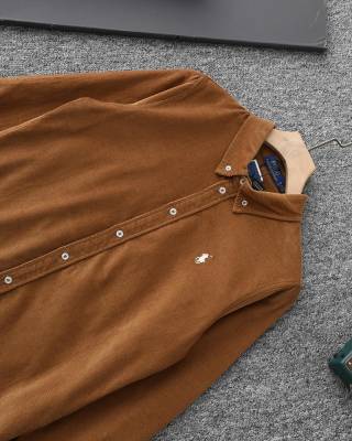 Ralph Lauren Shirt Unisex Corduroy Long Sleeve Button-Up