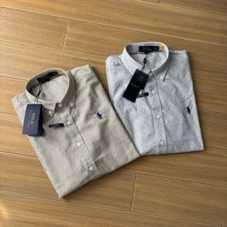Ralph Lauren Shirt Washed Stripe Long Sleeve Casual Shirt