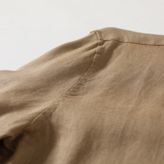 Ralph Lauren Shirt Washed Linen Classic Button Down Long Sleeve Shirt