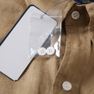 Ralph Lauren Shirt Washed Linen Classic Button Down Long Sleeve Shirt