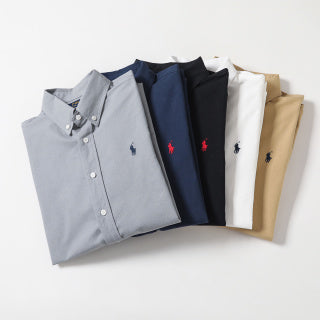 Ralph Lauren Shirt 100% Cotton Oxford Long Sleeve Button-Up