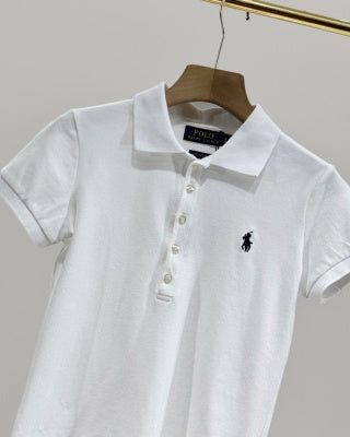 Ralph Lauren Women's Five Button Cotton Polo Shirt