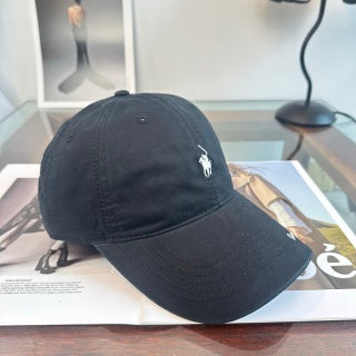Ralph Lauren Hat Dark Navy Pony Script-Detail Baseball Cap