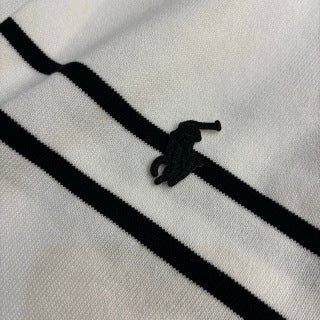 Ralph Lauren Striped Ice Silk Knit Polo Shirt