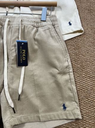 Ralph Lauren Pants Corduroy Embroidered Pony Casual Shorts