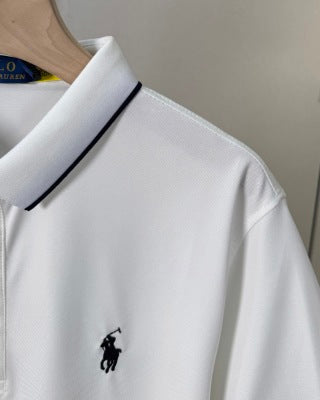 Ralph Lauren Contrast Trim Cotton Polo Shirt