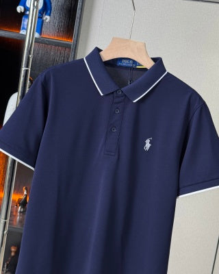 Ralph Lauren Contrast Trim Cotton Polo Shirt