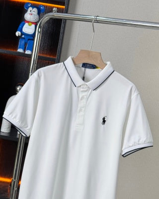Ralph Lauren Contrast Trim Cotton Polo Shirt