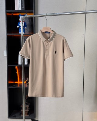 Ralph Lauren Contrast Trim Cotton Polo Shirt