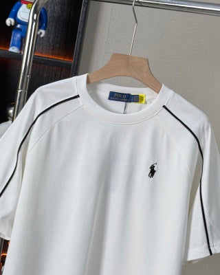 Ralph Lauren T-shirt Raglan Stripe Pony Logo Oversized Tee