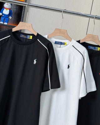 Ralph Lauren T-shirt Raglan Stripe Pony Logo Oversized Tee