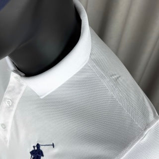 Ralph Lauren Polo Shirt White Big Pony 03 Patch Piqué Polo